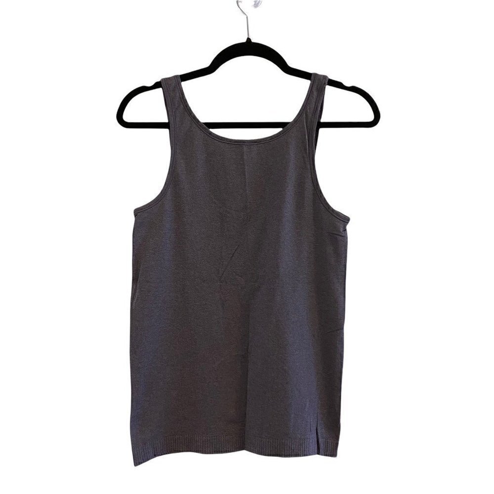 Lululemon Womens Tank Top Shirt Purple Fitted Scoop Neck High Neck 8